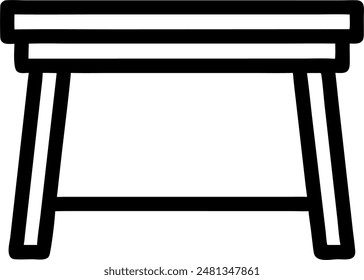 table in icon design, vector