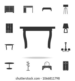 table icon. Detailed set of furniture icons. Premium quality graphic design. One of the collection icons for websites web design mobile app on white background