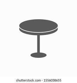 table icon, dinner table vector illustration