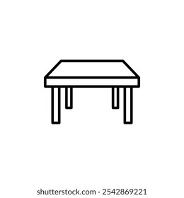 Table icon. filled and line stroke icons