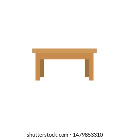 table icon for furniture or household equipment company that can be used on brochures, catalogs, web, pattern element, etc.