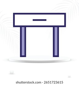  Table Icon Furniture and Surface