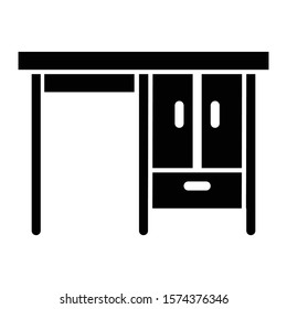 table icon glyph vector design