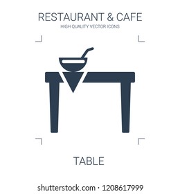 table icon. high quality filled table icon on white background. from restaurant cafe collection flat trendy vector table symbol. use for web and mobile