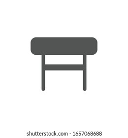 Icono de tabla aislado en fondo blanco. Símbolo de mobiliario moderno, simple, vector, icono para el diseño de sitio web, aplicación móvil, ui.  Ilustración vectorial