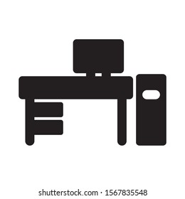 table icon isolated sign symbol vector illustration - high quality black style vector icons
