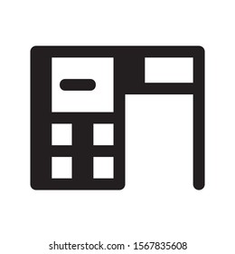 table icon isolated sign symbol vector illustration - high quality black style vector icons
