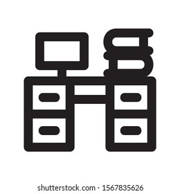table icon isolated sign symbol vector illustration - high quality black style vector icons

