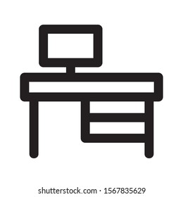 table icon isolated sign symbol vector illustration - high quality black style vector icons
