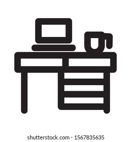 table icon isolated sign symbol vector illustration - high quality black style vector icons

