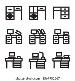 table icon isolated sign symbol vector illustration - Collection of high quality black style vector icons
