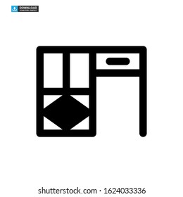 table icon isolated sign symbol vector illustration - high quality black style vector icons
