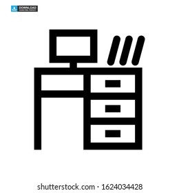 table icon isolated sign symbol vector illustration - high quality black style vector icons
