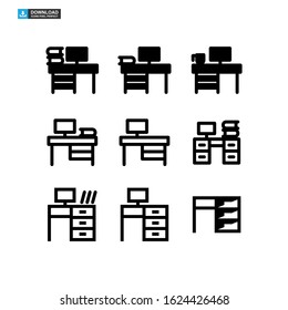 table icon isolated sign symbol vector illustration - Collection of high quality black style vector icons
