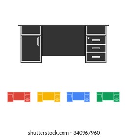 table icon, isolated vector eps 10 illustration