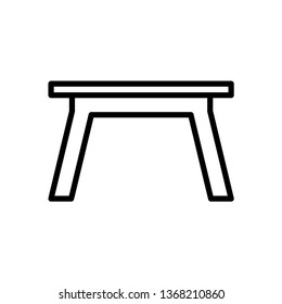 Table icon isolated vector sign symbol.