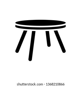 Table icon isolated vector sign symbol.