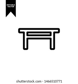 TABLE ICON LINE ART CLIP ART