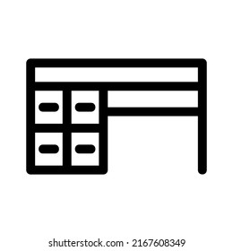 table icon or logo isolated sign symbol vector illustration - high quality black style vector icons
