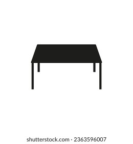 Table icon. Middle century retro table icon. Vector illustration. EPS 10.