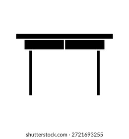 Icono de mesa sobre fondo blanco