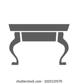 Table icon. One of set web icons. Vector illustration isolated on white.