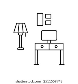 Table icon ready to use vector illustration