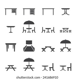 table icon set