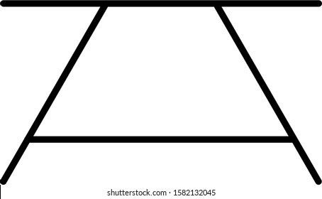 Table Icon. Suitable for any table or eating or thanksgiving icon illustration.