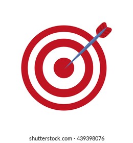 Table icon. Target game design. vector graphic
