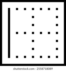 table icon. Thin linear style design isolated on white background