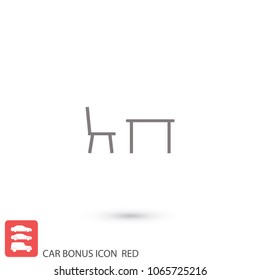 Table icon vector icon