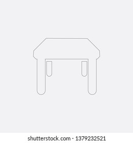 Table Icon Black Creative Background Stock Vector (Royalty Free ...