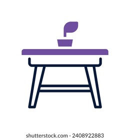 table icon. vector dual tone icon for your website, mobile, presentation, and logo design.