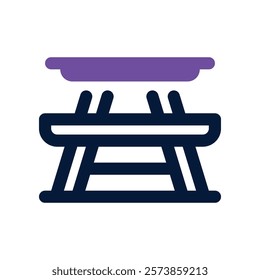 table icon. vector dual tone icon for your website, mobile, presentation, and logo design.