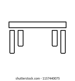 Table icon. Vector table flat isolated icon. 