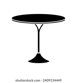 Table icon vector. Furniture illustration sign. Coffee table symbol. Workplace logo.