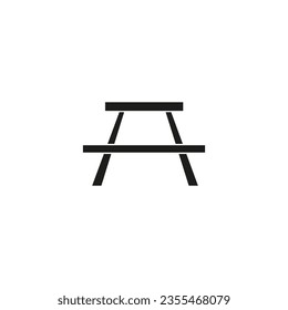 Table icon. Vector illustration. EPS 10.