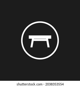 Table icon. Vector illustration for graphic design, Web, UI, app.