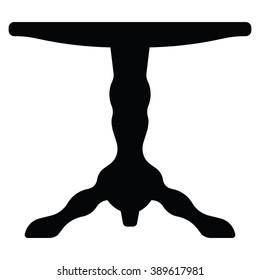Table icon Vector Illustration on the white background.