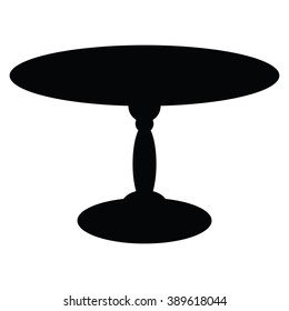 Table icon Vector Illustration on the white background.