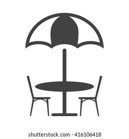 Table Icon Vector Illustration on the white background.
