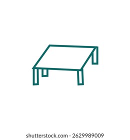 Table Icon Vector Illustration | Premium Vector Illustration | Study table