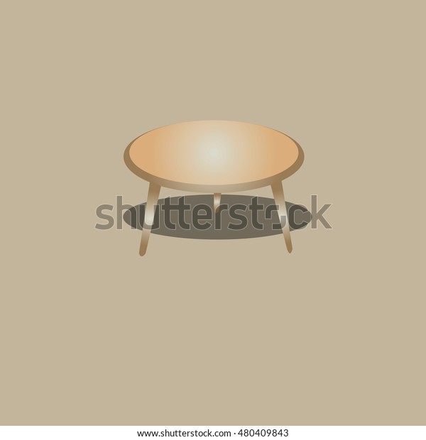 Table Icon Vector Illustrator Stock Vector Royalty Free