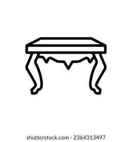 Table icon in vector. Logotype