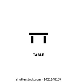 table icon vector. table sign on white background. table icon for web and app