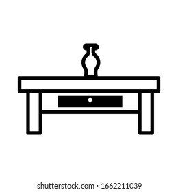 Table icon vector sign and symbols on trendy design