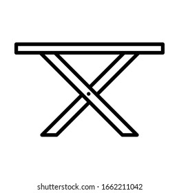 Table icon vector sign and symbols on trendy design