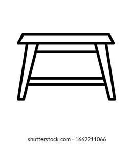 Table icon vector sign and symbols on trendy design
