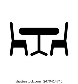 Table Icon Vector Symbol Design Illustration